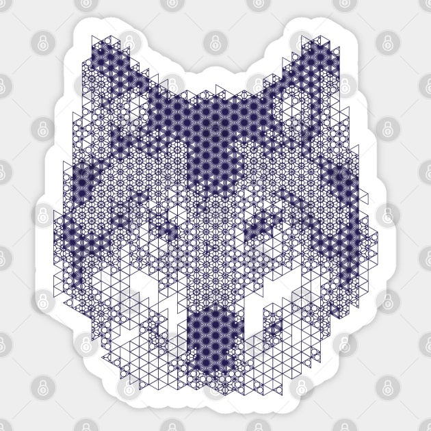 Kumiko Wolf Animal Portrait Sticker by shultcreative